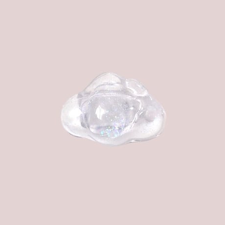 Cloud snow dome ring