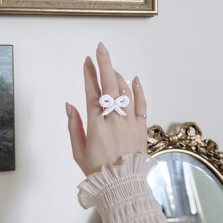 whipped cream ribbon ring