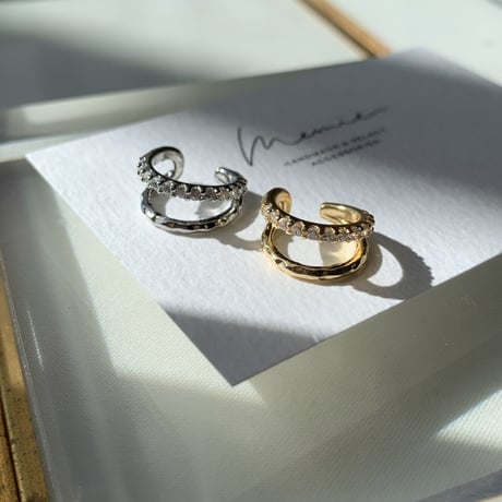 pearl+ear cuff(ゴールド)◇ご希望のイヤーカフ番号を備考欄へ◇