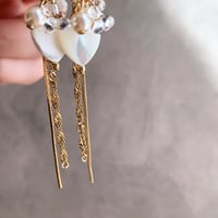 heart shell×double chain(ゴールド)