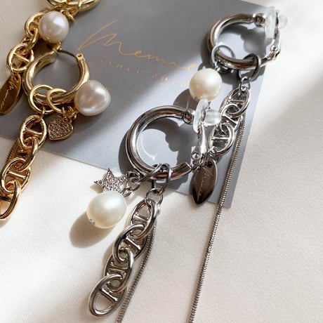 link chain×zirconia charm(シルバー)