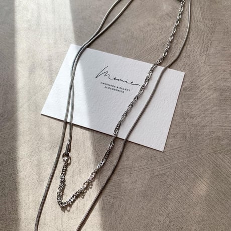 long chain stainless necklace