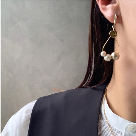 drop hoop×cotton pearl