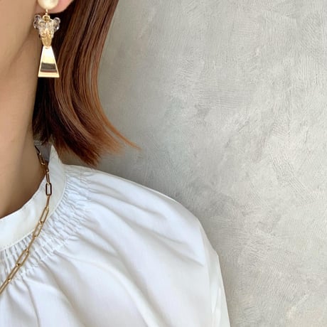 cotton pearl×metal triangle(ゴールド)
