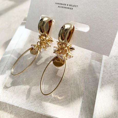 zirconia×hoop(ゴールド)