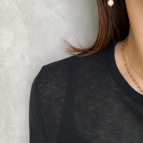 ribbon×pearl pierce(ゴールド)