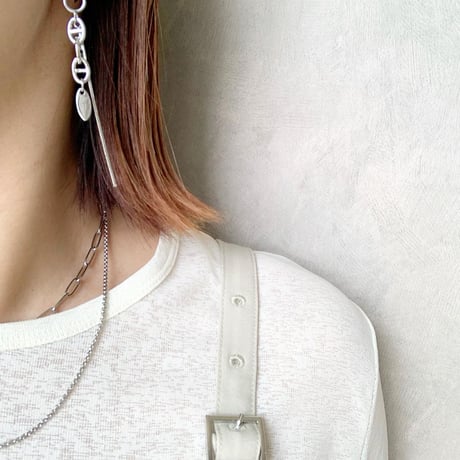 link chain×zirconia charm(シルバー)