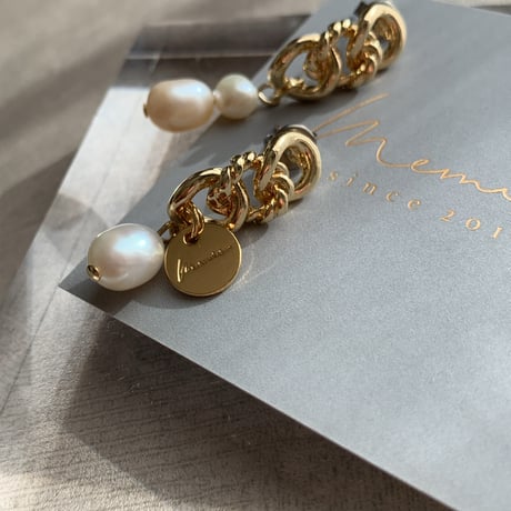 gold chain×freshwater pearl