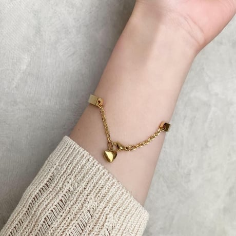 stainless bracelet(memieチャーム)