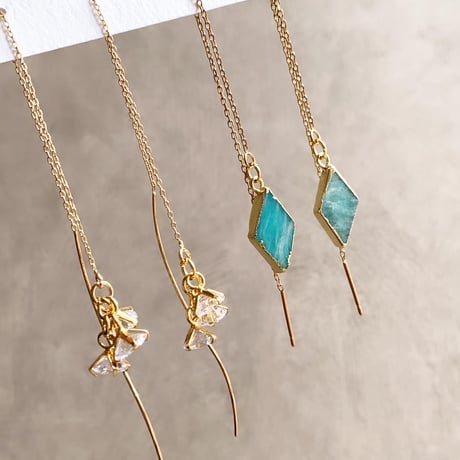 american pierce(ジルコニア×ウェーブのシルバー)