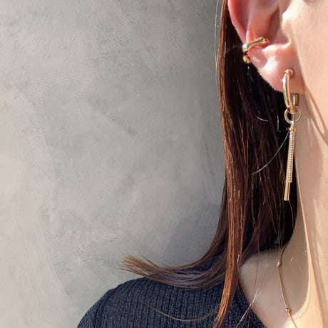 zirconia stick×pearl hoop