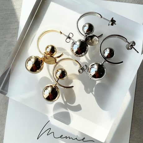 double ball pierce(ステンレスポスト)