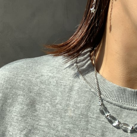 crystal necklace(アレルギー対応)※長さ選べます