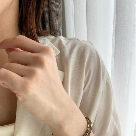 natural stone necklace(マザーオブパール)