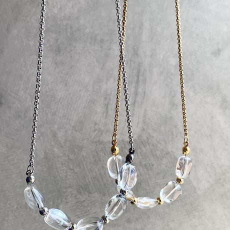 crystal necklace(アレルギー対応)※長さ選べます