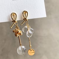 ribbon×clearbeads  asymmetry(ゴールド)
