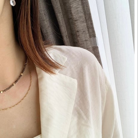 natural stone necklace(マザーオブパール)