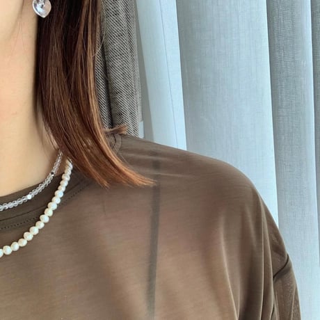 natural stone necklace(マザーオブパール)