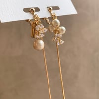 zirconia×cotton pearl(ゴールド)