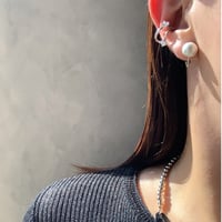 pearl+ear cuff(シルバー)◇ご希望のイヤーカフ番号を備考欄へ◇