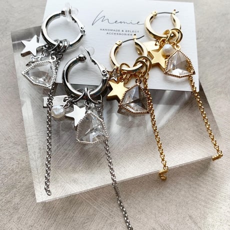 star★glass charm(シルバー)