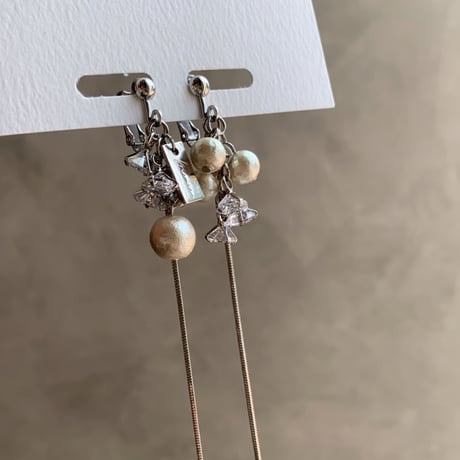 zirconia×cotton pearl(シルバー)