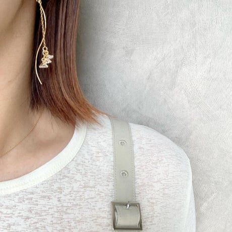 american pierce(ジルコニア×ウェーブのシルバー)
