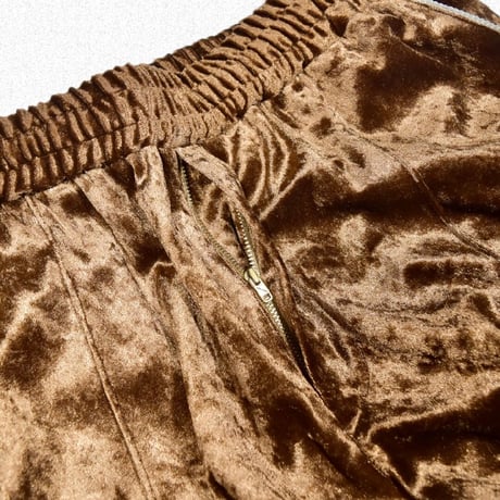 [FACCIES] CRASH VELOUR PANTS - GOLD