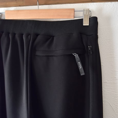 [ROTOL] DOUBLE ZIP TRACK PANTS - BLACK
