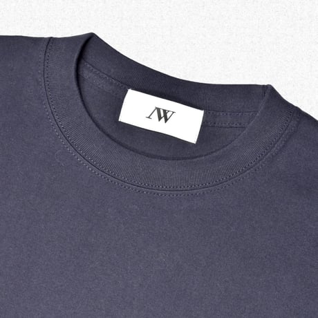 [After Winter] EDGE LOGO TEE - NAVY