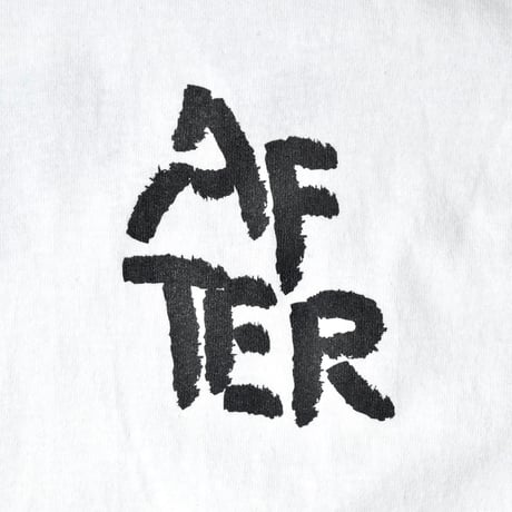 [After Winter] BRUSH LOGO TEE - WHITE