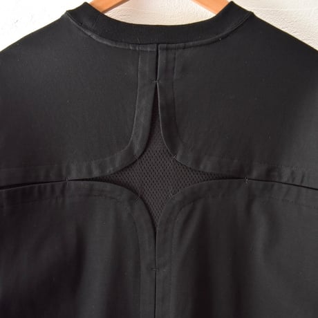 [ROTOL] CROSS MESH TEE - BLACK