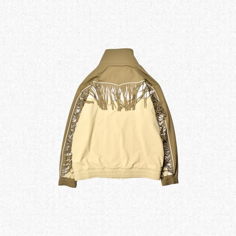 [FACCIES] NYLON WESTERN FRINGE BLOUSON - BEIGE