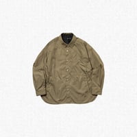 [ROTOL] SNAP BUTTON NYLON SHIRT - OLIVE