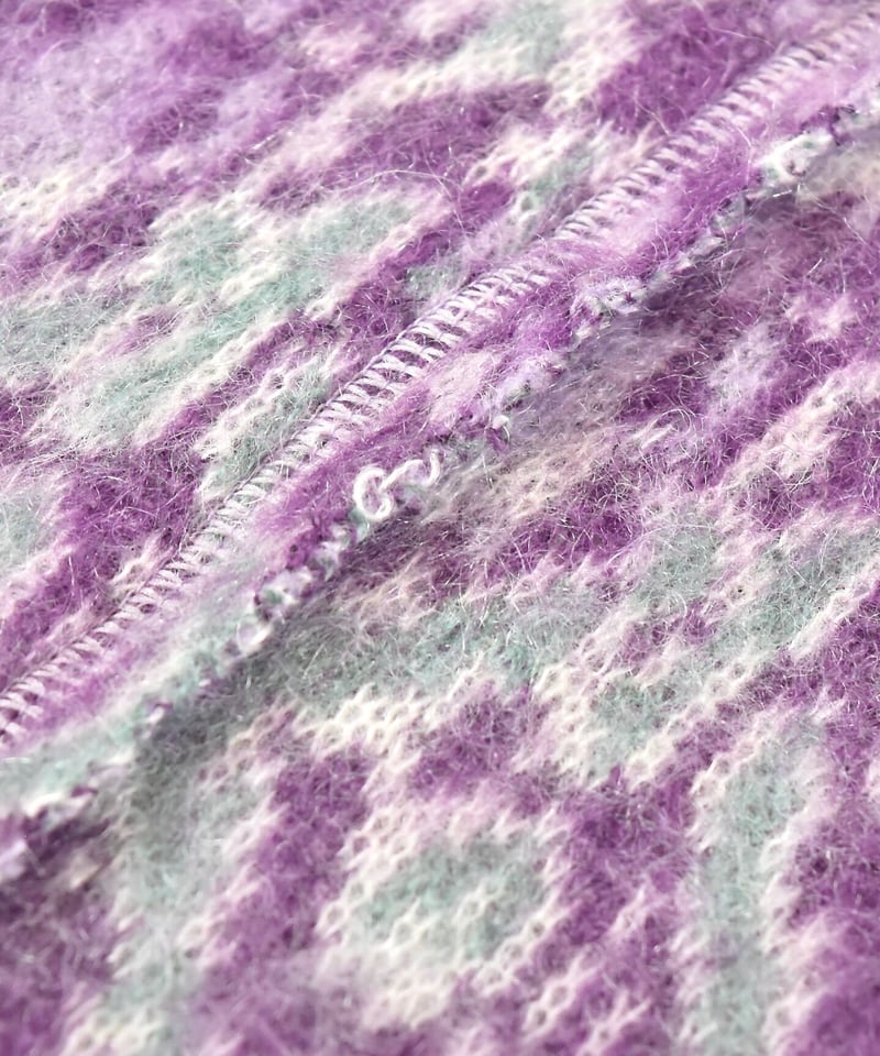 faccies ファッチーズ / JACQUARD KNIT CD - purple / ジャ...