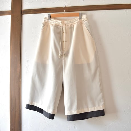 [refomed] REVERSIBLE TRUNKS PANTS - OFF×CHARCOAL