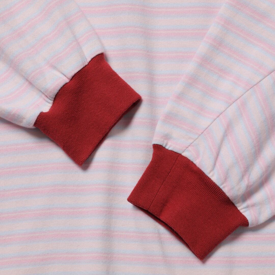 rotol ロトル / WIDE TWIST L/S BORDER - strawberry