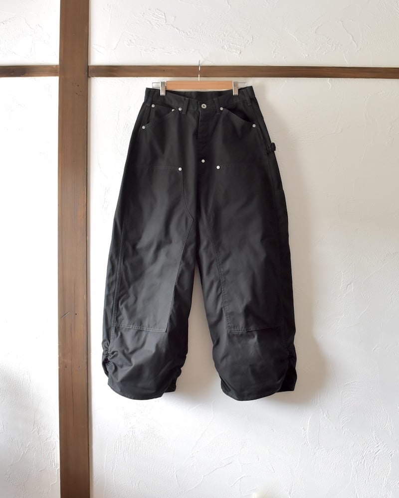 refomed] FRESH MAN DOUBLE KNEE PANTS - BLACK |