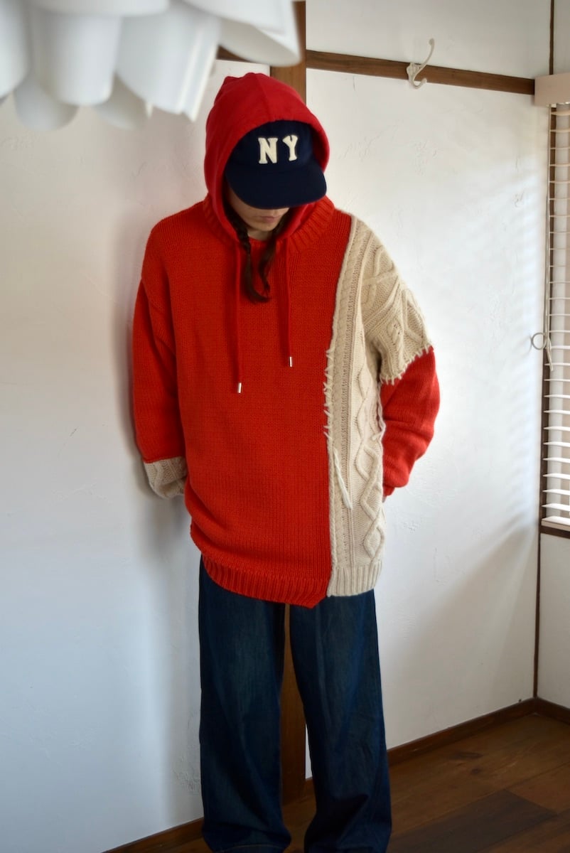 LAST 1] rotol ロトル / FRANKEN CN KNIT - red / フラ...