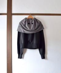 JIAN YE] LAYERED TOP - BLACK | VALORE online |