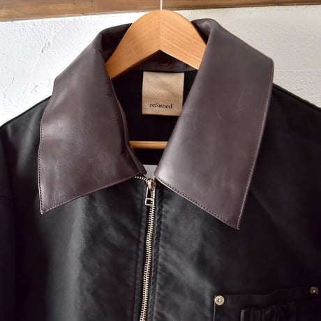 [refomed] NEXT MAN MOLESKIN JACKET - BLACK