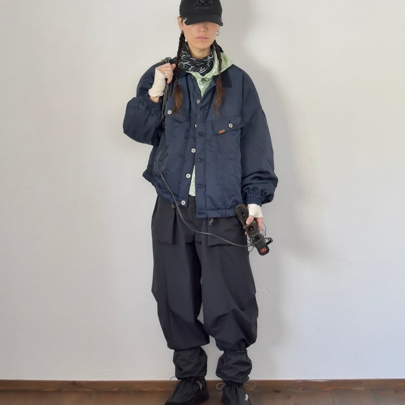 refomed] DOKA NYLON JACKET - NAVY | VALORE onl