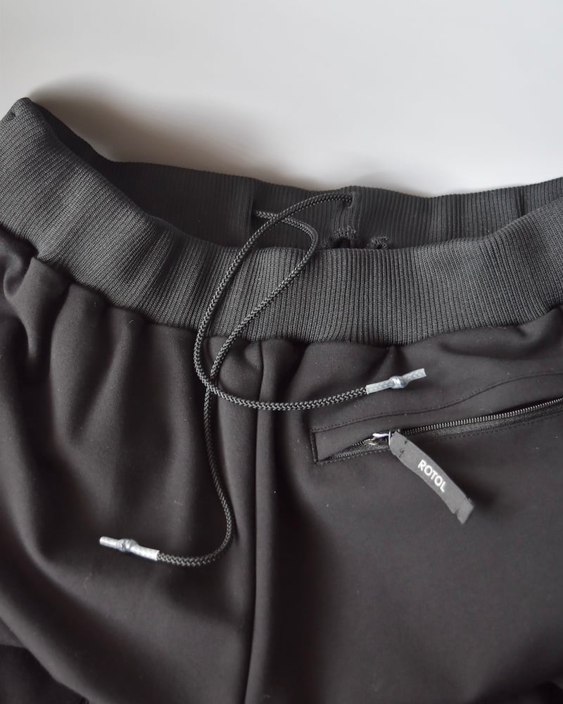 ROTOL] DOUBLE ZIP TRACK PANTS - BLACK | VALORE