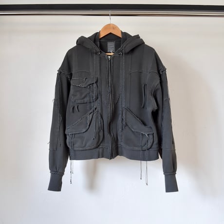 [FACCIES] DETACHABLE HOOD AND SLEEVES WESTERN PK - BLACK