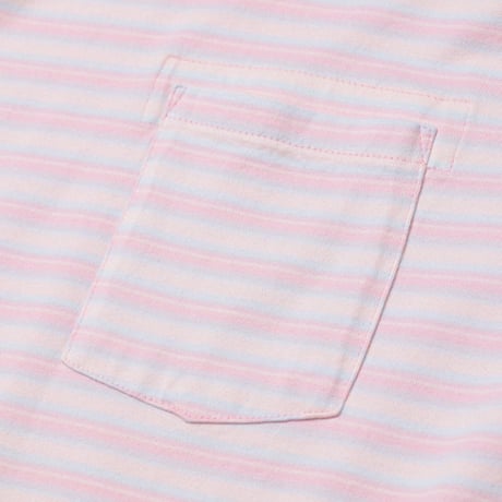 [ROTOL] TWIST POCKET TEE BORDER - STRAWBERRY