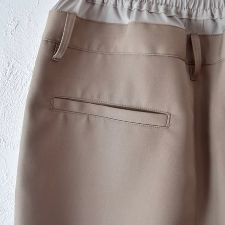 [refomed] REVERSIBLE TRUNKS PANTS - KHAKI×GRAY