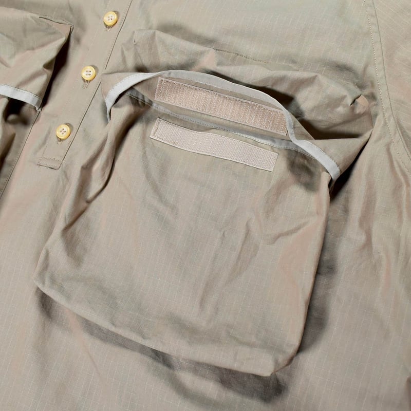 jian ye ジェンイェ / STEPPED SHIRT - khaki / ステップトシャ...