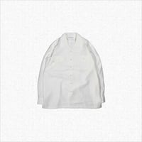 [After Winter] OPEN COLLAR LONG SLEEVE SHIRT - WHITE