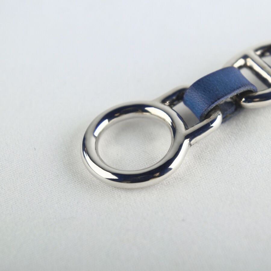 ETSUSHI イタリアンレザー　ブレスレット　ブルー ETSUSHI イタリアンレザーブレスレットブルー