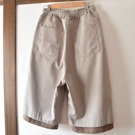 [refomed] REVERSIBLE TRUNKS PANTS - KHAKI×GRAY